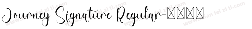 Journey Signature Regular字体转换